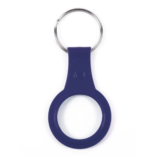 фото Брелок для apple airtag, силиконовый, с кольцом, синий (ут000026037) red line