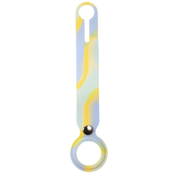 фото Подвеска для apple airtag, с зажимом, голубая/розовая/желтая (ут000025924) red-line