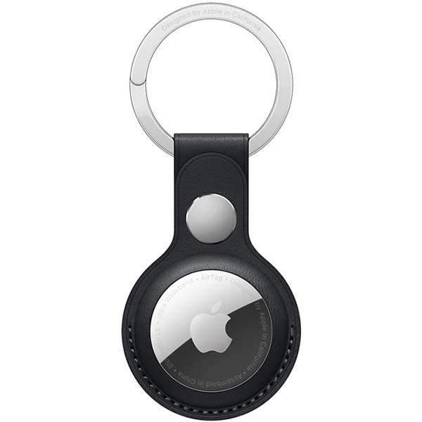 фото Чехол-брелок leather key ring для airtag midnight (mmf93zm/a) apple