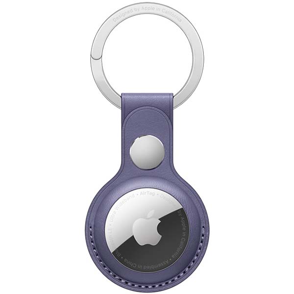 фото Чехол-брелок leather key ring для airtag wisteria (mmfc3zm/a) apple