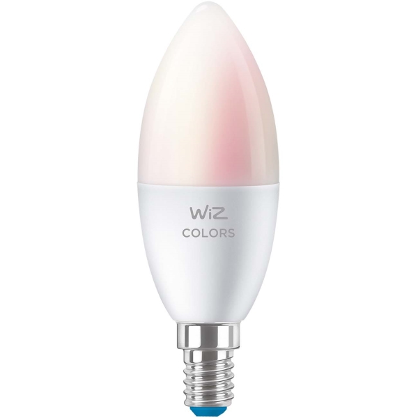 фото Умная лампа wi-fi ble 40w c37 e14 rgb (929002448802) wiz