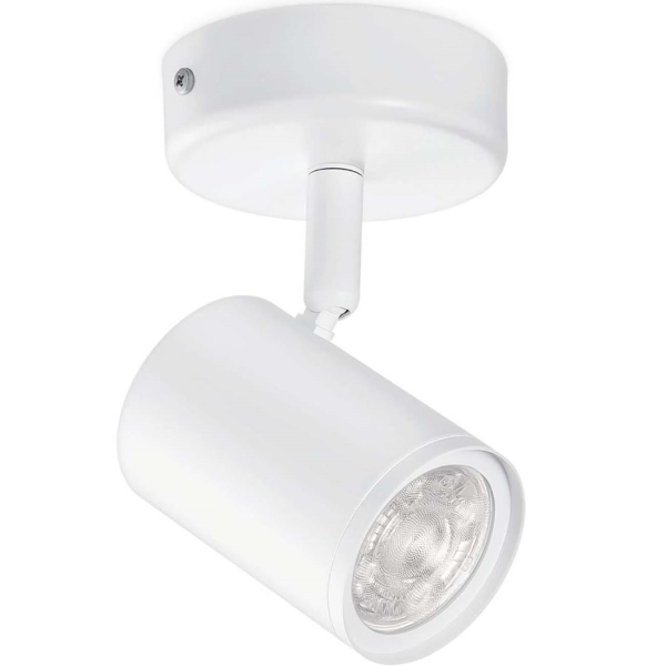 фото Умный потолочный светильник spots 1x5w 22-65k rgb white (929002658701) wiz