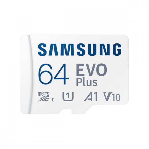  Карта памяти Samsung Evo Plus microSDXC 64GB Class 10 UHS-I (U1) + SD adapter (MB-MC64KA) 