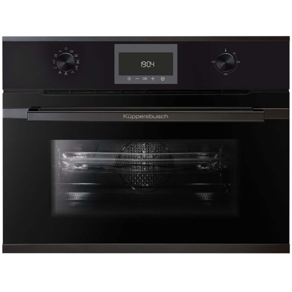 фото Компактный духовой шкаф премиум cbm 6330.0 s3 серебряный хром kuppersbusch