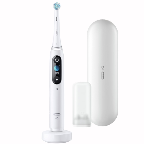 фото Электрическая зубная щетка oral-b iom9.1a1.1ad white alabaster braun