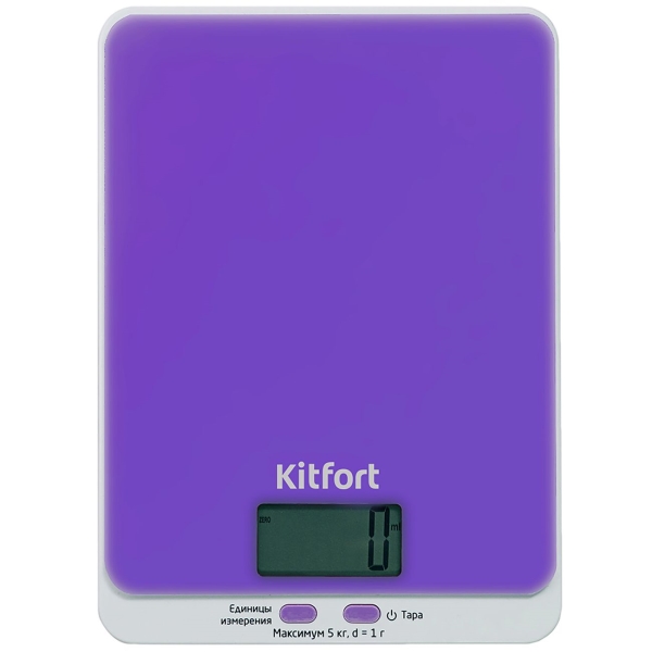 фото Кухонные весы кт-803-6, фиолетовые kitfort