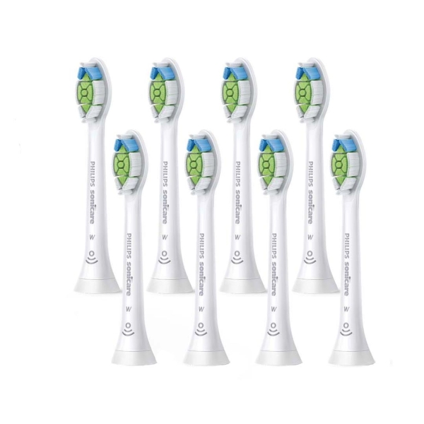 фото Насадки для зубной щетки sonicare w2 optimal white hx6068/12, 8 шт philips