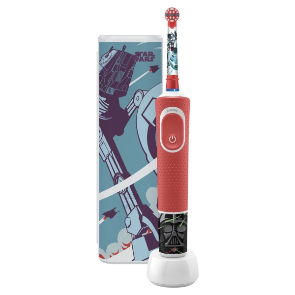 фото Электрическая зубная щетка oral-b vitality d100.413.2kx star wars red braun