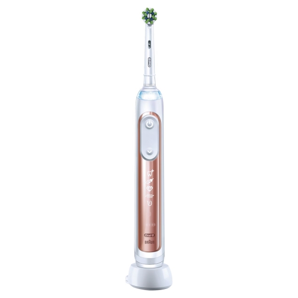 фото Электрическая зубная щетка oral-b genius x d706.513.6 rose gold braun