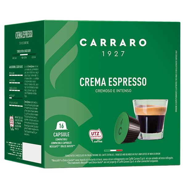 фото Кофе в капсулах crema espresso, 16 шт caffe carraro