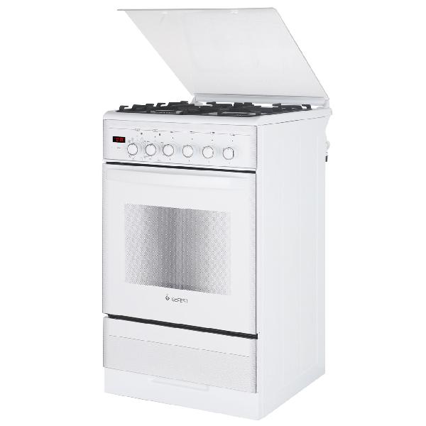 фото Комбинированная плита пгэ 5302-04 0040, белая gefest