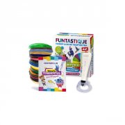 Набор для 3D творчества Funtastique 3D ручка Cleo белая, с подставкой + PLA 20 цветов + книга трафаретов (4-1-FPN04W-PLA-20-SB)