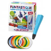 Набор для 3D творчества Funtastique 3D ручка Cleo синяя + PLA 7 цветов (FPN04U-PLA-7)