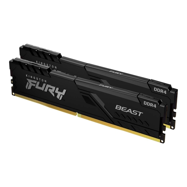 фото Оперативная память fury beast ddr4 32gb (kf437c19bb1k2/32) kingston