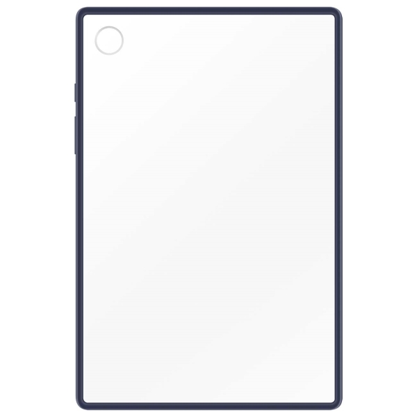фото Чехол для планшета clear edge cover для galaxy tab a8, прозрачный, синяя рамка (ef-qx200tnegru) samsung