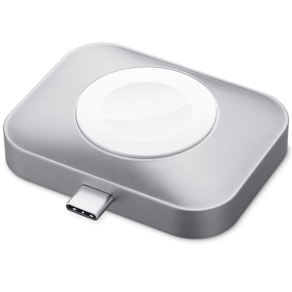 фото Беспроводное зарядное устройство usb-c 2 in 1 wireless charging dock для apple watch/airpods/airpods pro (st-uc2wcdm) satechi