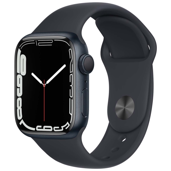 фото Смарт-часы watch series 7 gps 41mm midnight aluminum case with midnight sport apple