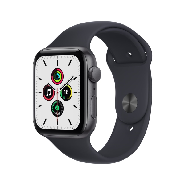 фото Смарт-часы watch se gps 44mm space grey aluminum case with midnight sport apple