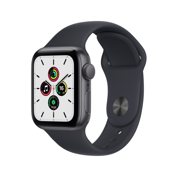 фото Смарт-часы watch se gps 40mm space gray aluminum case with midnight sport band apple