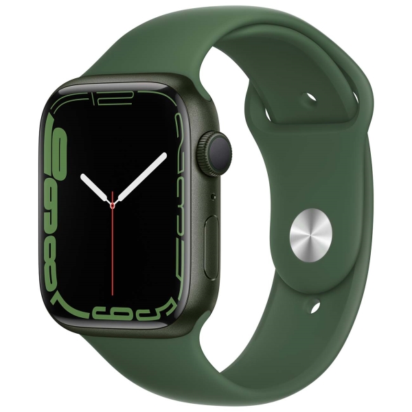 фото Смарт-часы watch series 7 gps 45mm green aluminium case with clover sport band apple