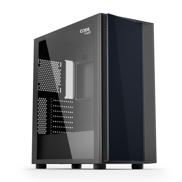 фото Корпус для компьютера gc-mx5, закаленное стекло, argb, черный (gc-mx5bk) code
