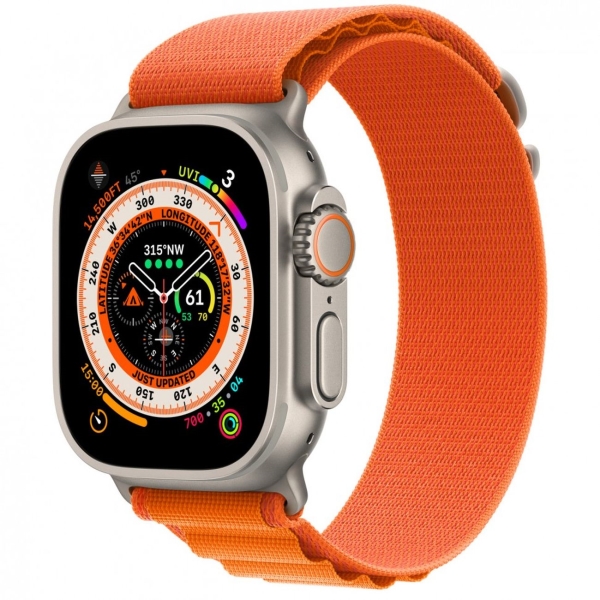 фото Смарт-часы watch ultra 49mm titanium orange alpine small (mnhh3) apple