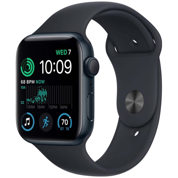 фото Смарт-часы se gps 40mm midnight aluminum case with midnight sport band (mnl83) apple