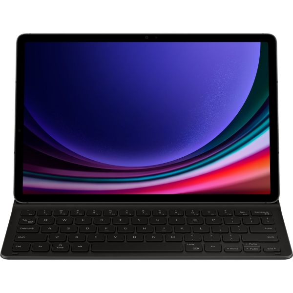 фото Чехол-клавиатура book cover keyboard slim для galaxy tab s9 | tab s9 fe black (ef-dx710bbrgru) samsung