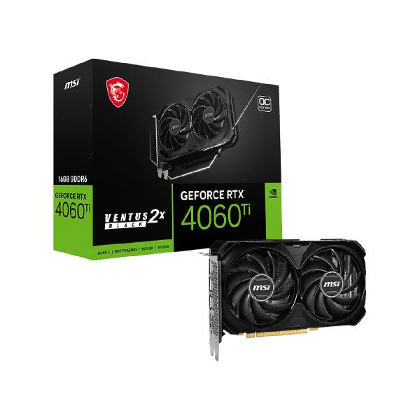 фото Видеокарта geforce rtx 4060 ti ventus 2x black 16g oc msi