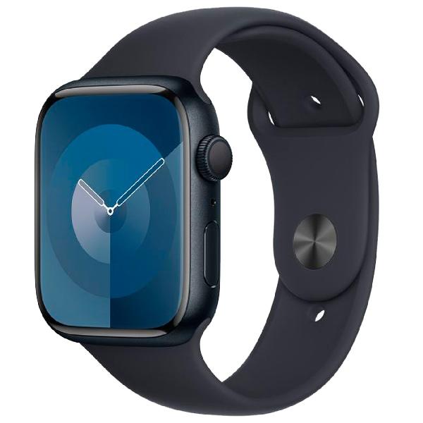 фото Смарт-часы watch series 9 gps 45mm midnight aluminium case with midnight sport band s/m apple