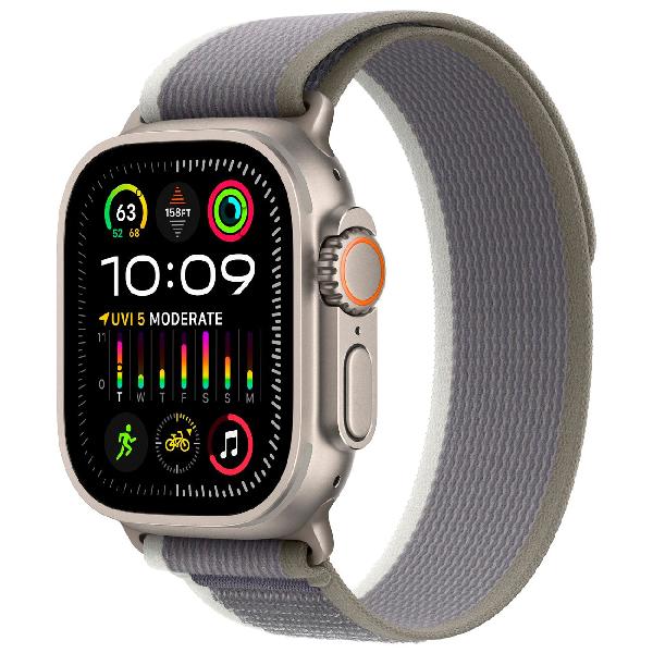 фото Смарт-часы watch ultra 2 gps + cellular 49mm titanium case with green/grey trail loop s/m apple