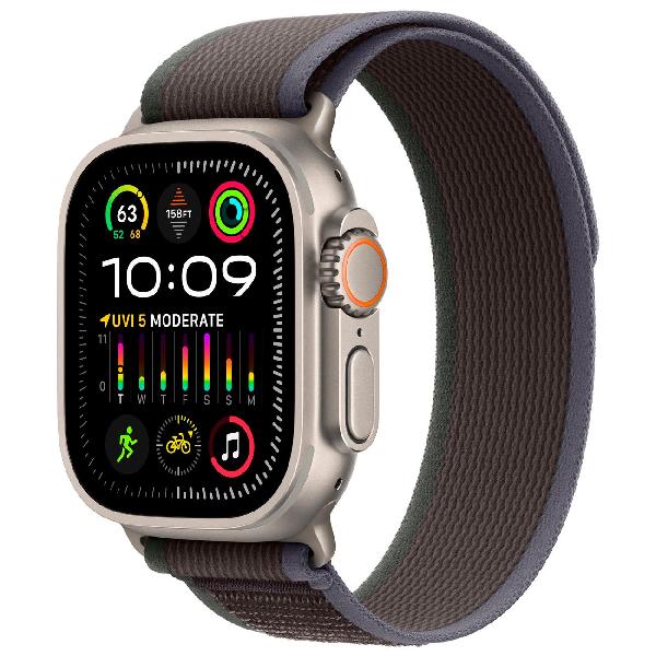 фото Смарт-часы watch ultra 2 gps + cellular 49mm titanium case with blue/black trail loop m/l apple