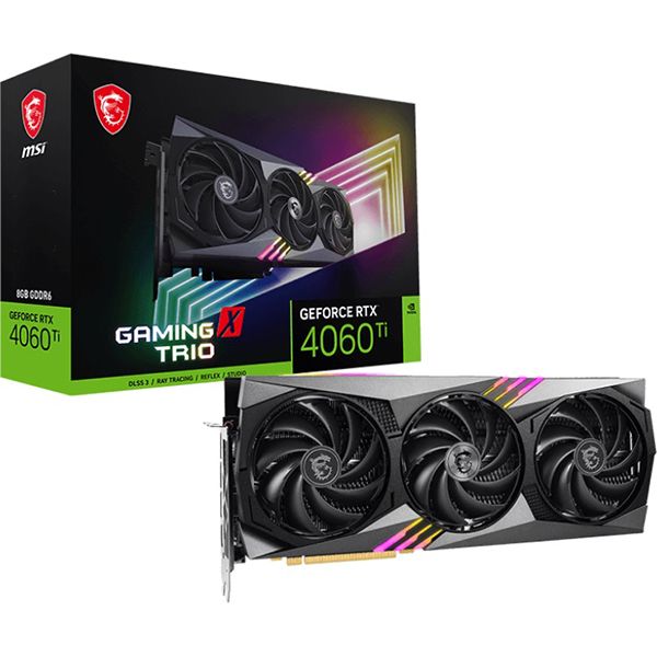 фото Видеокарта geforce rtx 4060 ti gaming x trio 8gb msi