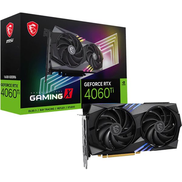 фото Видеокарта geforce rtx 4060 ti gaming x 16gb msi