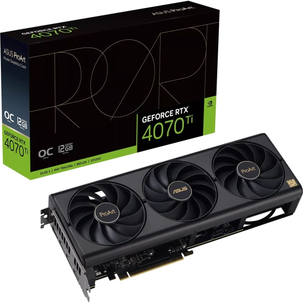 фото Видеокарта gf rtx 4070 ti proart oc 12gb (90yv0j30-m0na00) asus