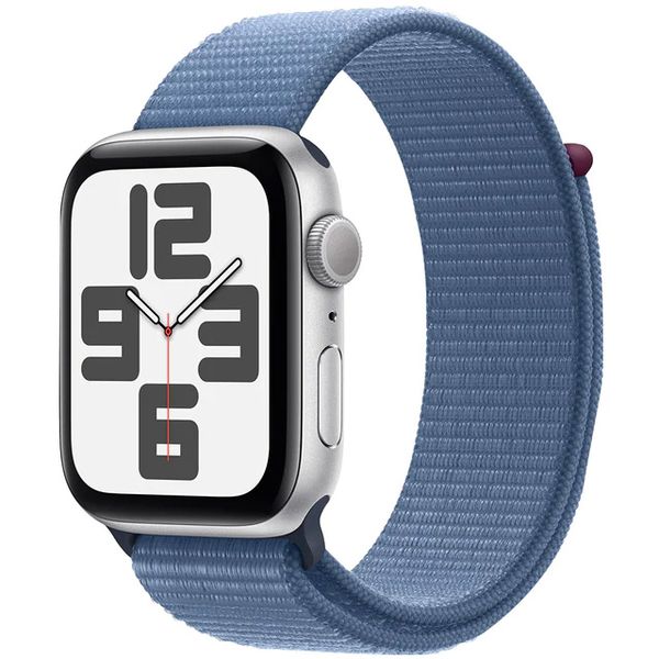 фото Смарт-часы watch se (2023) 40mm silver aluminium case with winter blue sport loop (mre33) apple