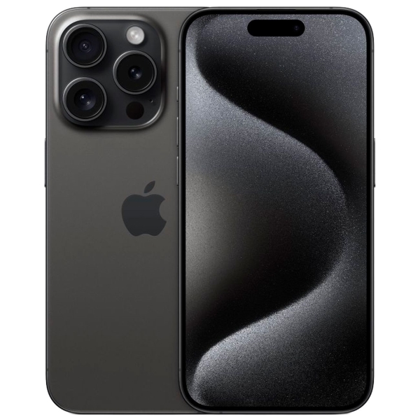 фото Восстановленный смартфон iphone 15 pro 128gb black titanium, отличный apple