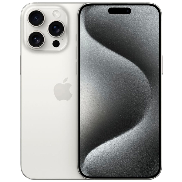 фото Восстановленный смартфон iphone 15 pro max 256gb dual sim белый титан, хороший (без rustore) apple