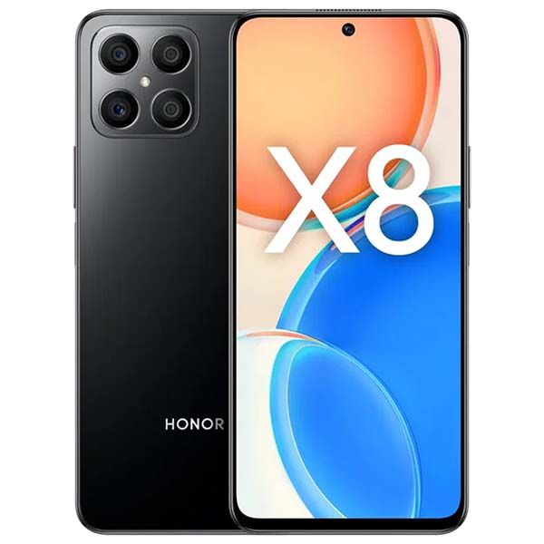 фото Восстановленный смартфон x8 6/128gb midnight black (5109acxu), хороший honor