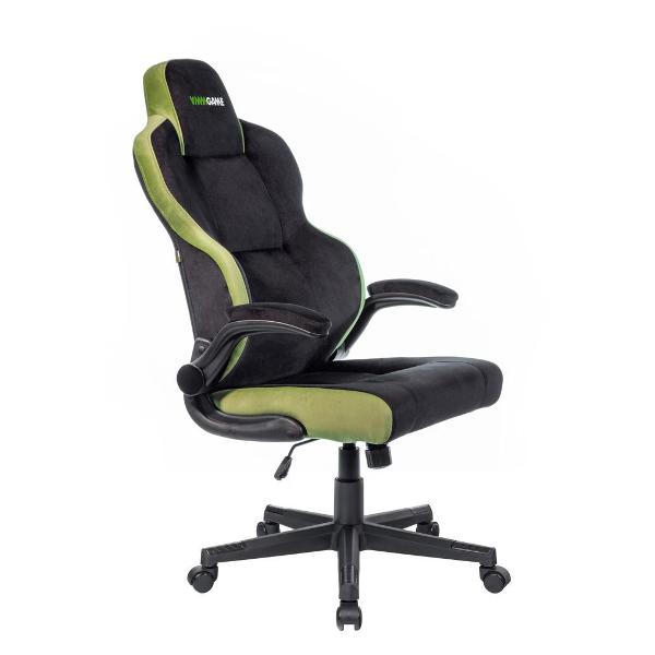 фото Игровое кресло unit velour black/green (xd-a-vrbkgn) vmmgame