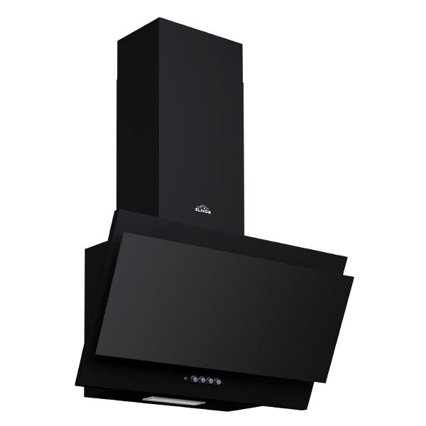 фото Вытяжка титан 60п-430-к3д, черная/черная elikor