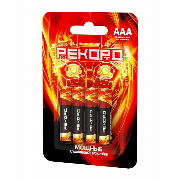 фото Батарейки lr03 (ааа) pb30, 30 шт рекорд