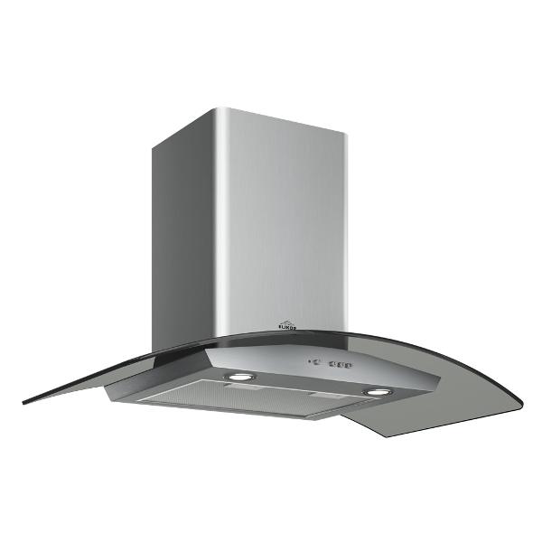 фото Вытяжка аметист 90н-650-к3д, нержавеющая сталь/тонированное стекло elikor