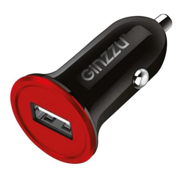 фото Автомобильное зарядное устройство 1 usb 5v/1.0a 12v-24v (ga-4010ub) ginzzu