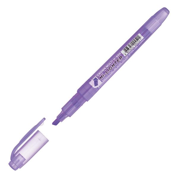 фото Маркер-текстовыделитель multi hi-lighter, 1-4 мм, фиолетовый (h-500) crown
