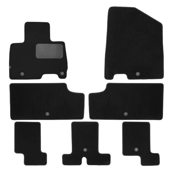 фото Коврики в салон для kia carnival premium, 2020, 7 шт (0302507022110kh) klever
