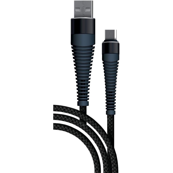 фото Кабель usb/micro usb, 3а, 1 м, черный (00000308854) borasco