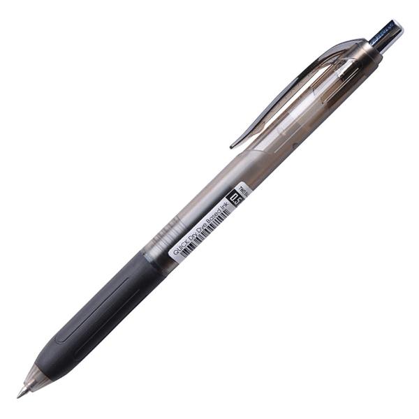 фото Набор шариковых ручек quick dry qd-018, 0,3 мм, черные, 12 шт (263694) crown
