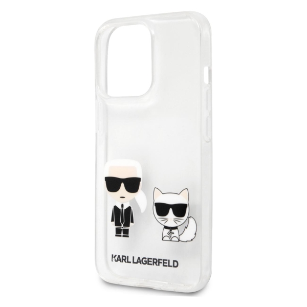 фото Чехол для iphone 13 pro choupette hard transparent (klhcp13lcktr) karl-lagerfeld