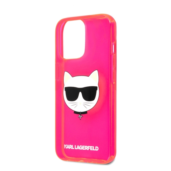 фото Чехол для iphone 13 pro choupette hard transparent pink (klhcp13lchtrp) karl-lagerfeld